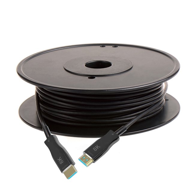 SatelliteSale 8K Fiber Optic HDMI 2.1 Cable, High Speed 48Gbps, 8K@60Hz - 100FT