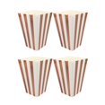thumbnail image 3 of MasteelfCA 36pcs Vertical Stripe Popcorn Boxes Holder Popcorn Snack Container Party Supplies Rose Gold, 3 of 8