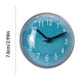 thumbnail image 3 of Waterproof Bathroom Wall Clock with Suction Cup Mount and Quiet Quartz Movement for Shower Use, 3 of 6