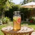 thumbnail image 4 of weibbin Jug Plastic Juices Pitcher PC High Temperature Proof Bar KTV Beverage Jug For Restaurant Fruit Tea 1L, 4 of 6