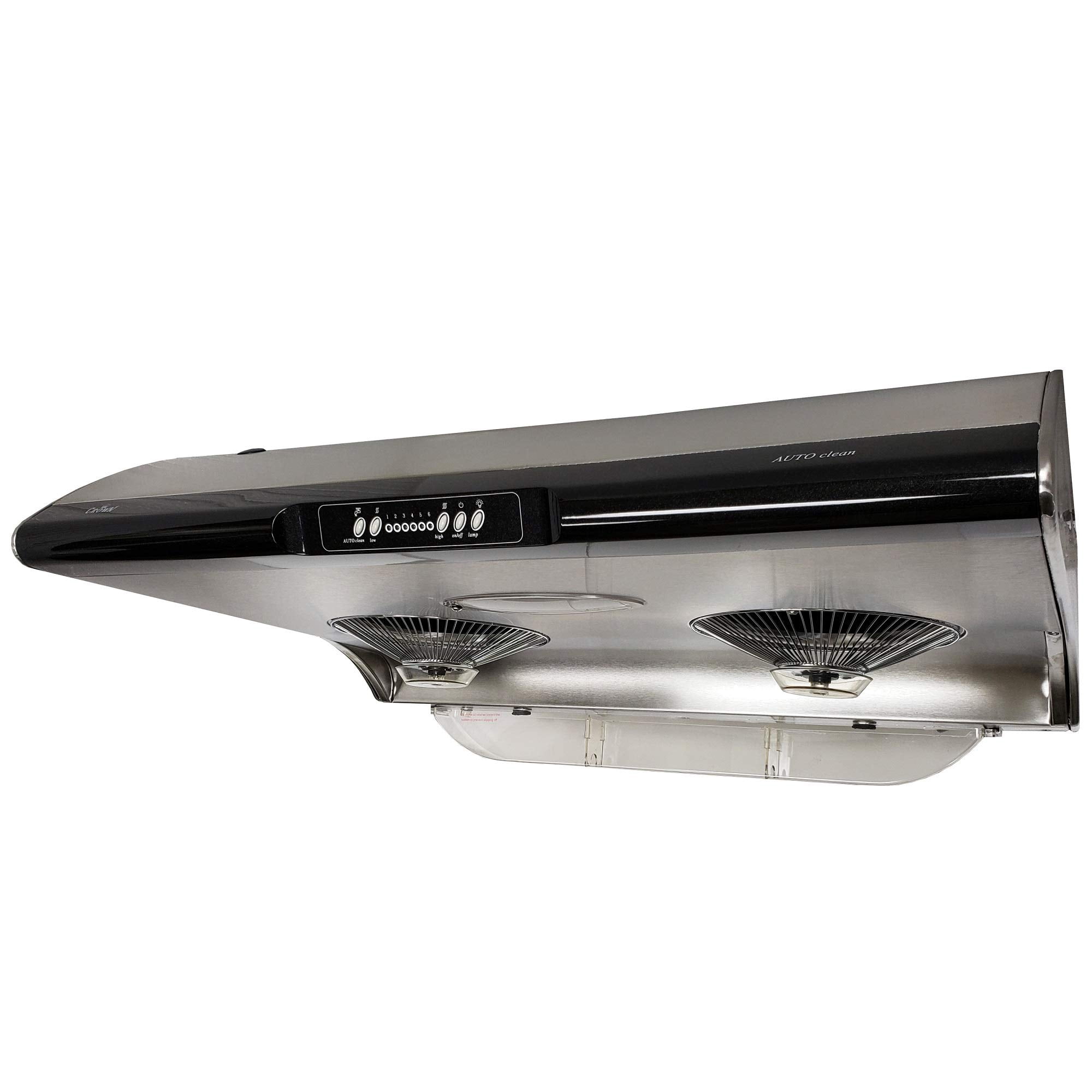 Hotte de cuisine Crown 30" sous cabinet en acier inoxydable - 750 CFM, fonction de nettoyage automatique - parfaite pour la ventilation de la cuisinière et du poêle | AFG-AC/SS