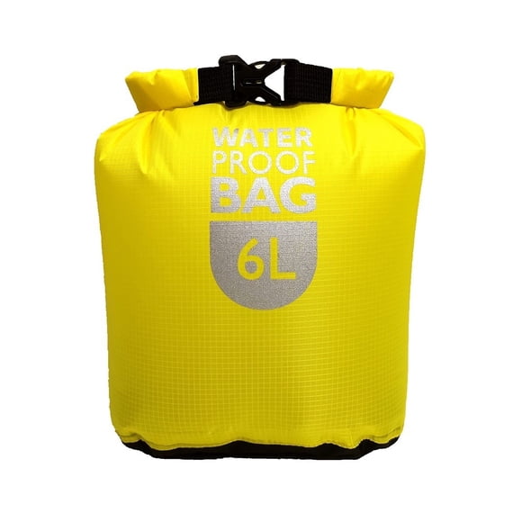 Yimiti Outdoor 6L12L Dry Waterproof Sack Bag Swimming Rafting For Kayak Boating Storage Bag,Yellow 6L