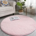 thumbnail image 1 of Luckyn Soft Shaggy Rug,Anti-Slip Fluffy Rugs Large Shaggy Rug Super Soft Mat Living Room Bedroom Carpet,Pink, 1 of 5