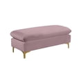 thumbnail image 3 of Meridian Furniture Naomi Pink Velvet Ottoman, 3 of 5
