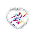 thumbnail image 1 of Football Athletes Pattern Mirror Travel Magnification Portable Handheld Pocket Makeup, 1 of 3
