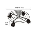 thumbnail image 3 of Sentmoon Pot Stand for Plants Indoor Roller Rolling Board Diameter Round Flower Pot Saucer with 4 Rollers Flower Rolle Load Capacity for Outdoor/Indoor, 3 of 9