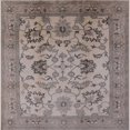 thumbnail image 1 of Ahgly Company Indoor Square Mid-Century Modern Puce Purple Oriental Area Rugs, 6' Square, 1 of 6