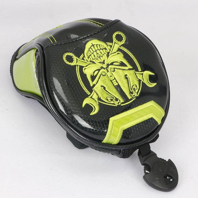 Langgg Couvre-Chef Durable de Conducteur de Golf en Cuir PU, Couvre-Chef de Club UT, Protection Vert No.1