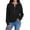 Black, variant on LUOGENLI Light Brown Sweaters for Women Elegant Knit Pullover Sweater with Button Detail and Sleeves for Casual Comfort Blue Size L