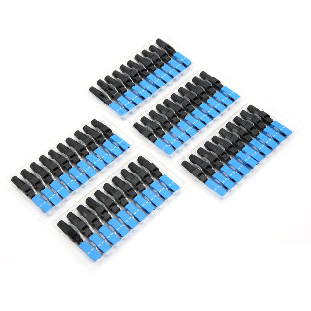 Adaptateur de Fibre Optique, Connecteur Réutilisable à Fibre Optique Bleue Professionnel pour Fibre Optique