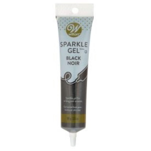 Gel décoratif scintillant noir Wilton, 90 g