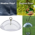thumbnail image 3 of EDTara Bird Feeder Clear Protective Dome Anti-squirrel Rain-proof Hanging Hummingbird Rain Cover Guard Baffle With Hooks, 3 of 9