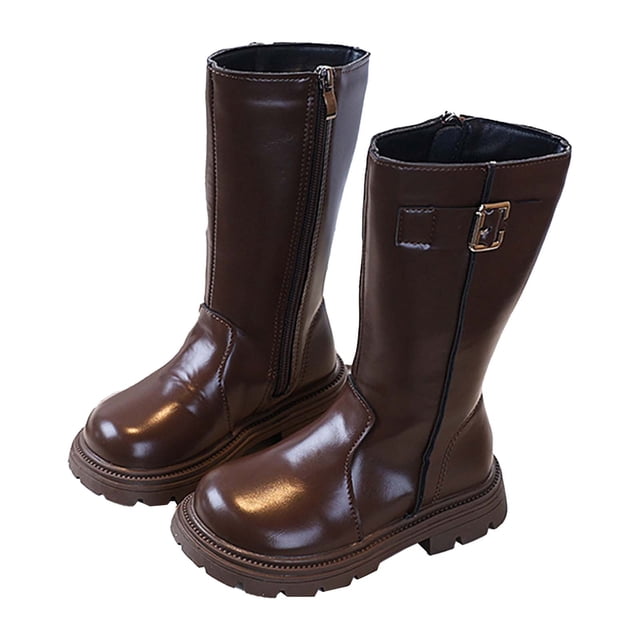 Girls Boots,Casual Fall British Style Short for Middle Older Children Fashionable