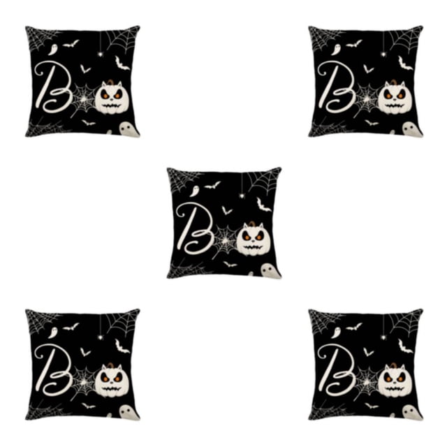 Redempat Breathable And Wrinkle-resistant Halloween Throw Pillow Covers For Spooky Style JYM328-3 5Set
