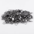 thumbnail image 4 of Xingzhi 100Pcs Fishing Swivels Barrel Swivel with Interlock Snap Connectors 004, 4 of 9