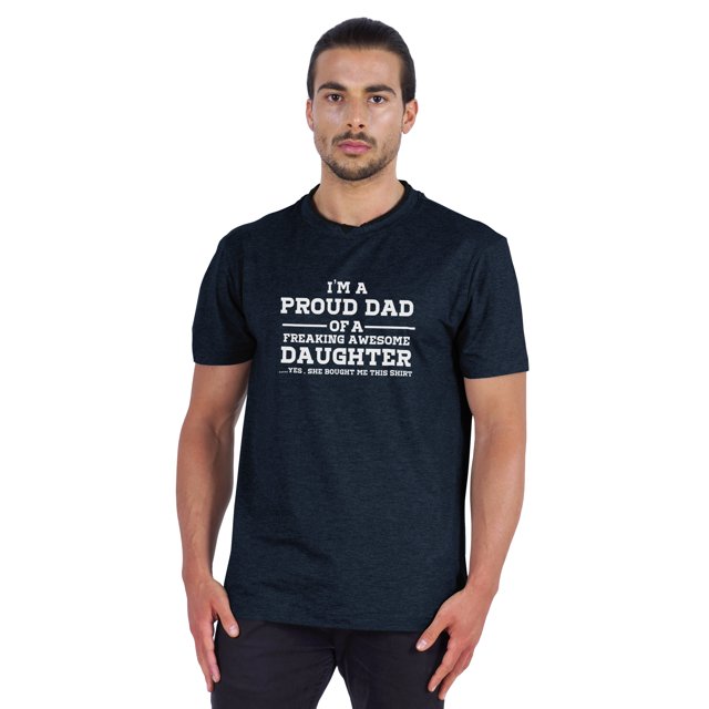 Inkmeso Graphique pour Homme Je Suis le Papa Fier d'Une Fille Incroyablement Géniale