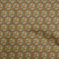thumbnail image 1 of oneOone Rayon Orange Fabric Kalamkari Craft Projects Decor Fabric Printed By The Yard 56 Inch Wide, 1 of 5