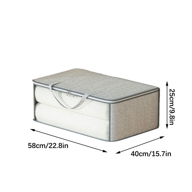 TopLLC Zipper Storage Bag Moving Quilt Storage Basket Travel Large-capacity Clothing Storage Bag