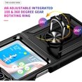 thumbnail image 3 of [PST] Samsung Galaxy Z Flip 6 5G Ring Case, Anti-Drop Hybrid Magnetic Hard Kickstand Case Cover with Ring Stand, 3 of 5