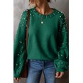 thumbnail image 4 of a.Jesdani Elegant Long-Sleeve Sweater - Pearl-Finish Fit!, 4 of 8