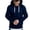 Navy, variant on LUOGENLI Hoodies for Men Zip up Navy Blue Mens Casual Hoodie Splicing Large Size Sweater Men's Fashion Hoodies & Sweatshirts Graphic Army Green Size L