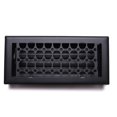 thumbnail image 1 of Steel Vent Cover 4"x10" All Metal Modern Floor Register By Caststo, Color Black Model- SM Oval, 1 of 6