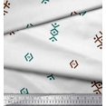 thumbnail image 2 of Soimoi Brown Poly Georgette Fabric Butidar Jamdani Decor Fabric Printed Yard 52 Inch Wide, 2 of 2