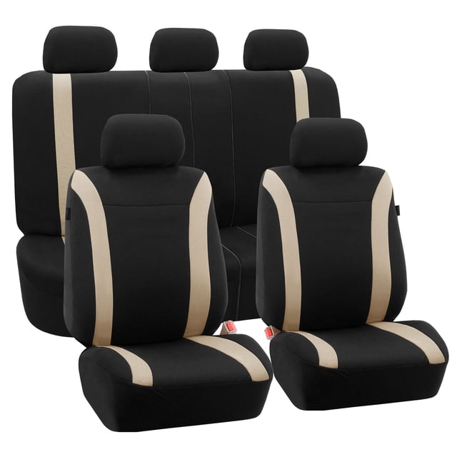 Cosmopolitan Flat Cloth Car Seat Covers Fit For Car Truck SUV Van - Full Set