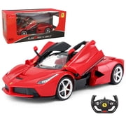 VOLTZ TOYS 1/14 Scale RC Car, Licensed Ferrari LaFerrari Remote Control Toy Car Model for Kids and Adults with Open Doors and Working Lights, Official Merchandise, Best Ideal Gift