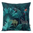thumbnail image 1 of VargottamSquare Pillow Cover - Decorative Pillow Covers24x24 Inches,PrintedTeal BlueThemePillowcase, DecorativeSquareCushionCovers, 1 of 1