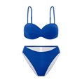 thumbnail image 4 of Women's High Waisted Bikini Two Piece Swimsuit - Vintage Retro Ruched Print Design - Push Up Support with Boyshorts Bottom, 4 of 5