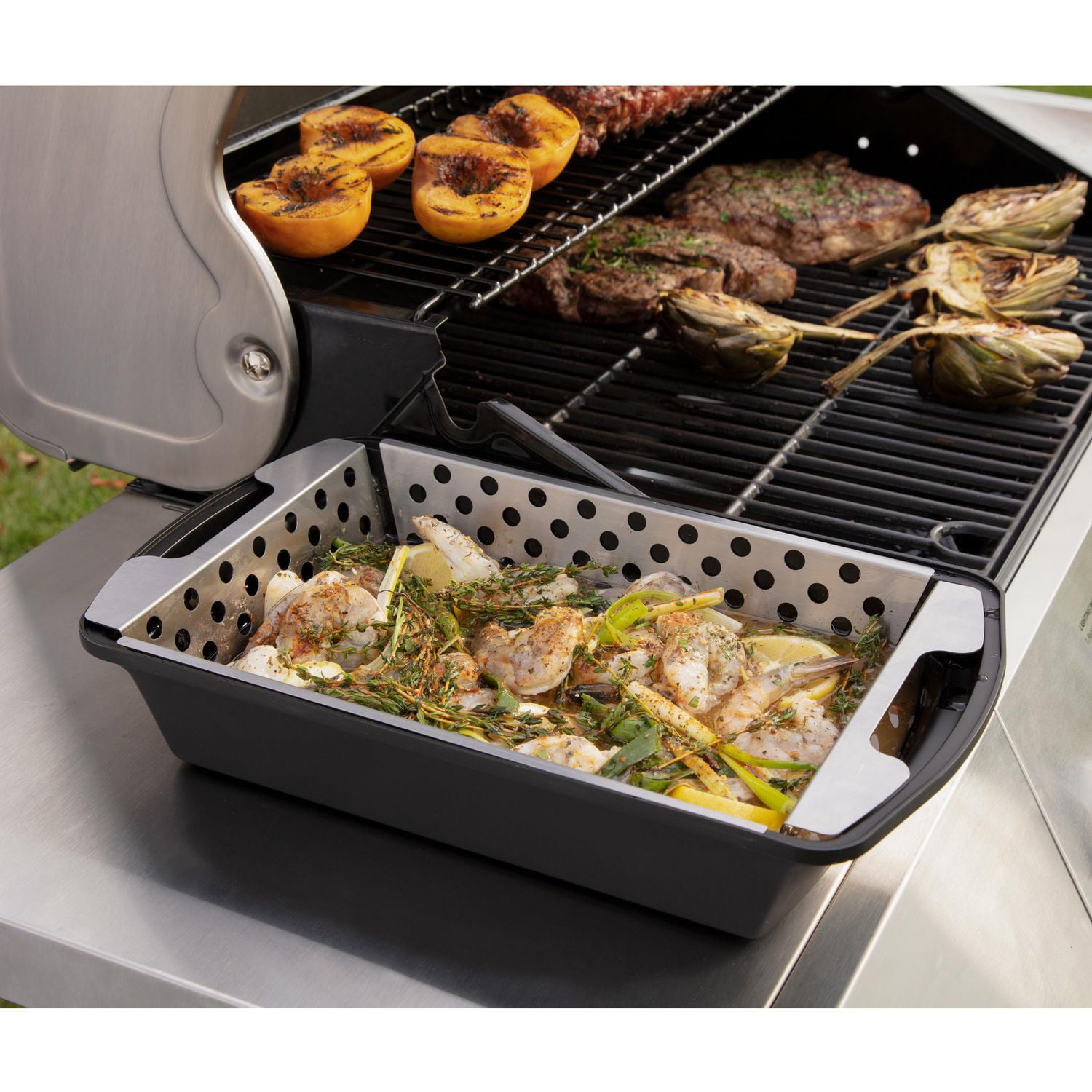 ENSEMBLE MARINADE ET PANIER À GRILLER CUISINART