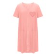 thumbnail image 3 of Manteaux de Maison pour Femmes avec Fermeture Éclair, Manches Longues, Robe à Fermeture Éclair devant, Pyjamas Confortables avec Poches pour la Maison, la Détente et les Vêtements de Nuit, 3 of 6