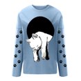 thumbnail image 4 of Chandails à Capuchon de Mode pour Femmes 2023 Oversize Texte Drôle Lettre Imprimée Col Rond Manches Longues Chandail en Molleton Ample Chandail Blouse 50 % de Rabais Liquidation Costumes Halloween/noël, 4 of 5