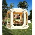 thumbnail image 1 of Screen House Tent Pop-Up, Portable Screen Room Canopy Instant Screen Tent 10 x 10 FT with Carry Bag for Patio, Backyard, Deck & Outdoor Activities, 1 of 7