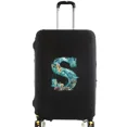 thumbnail image 1 of Luggage Covers Protective Cover Travel Luggage Scratch Proof Dust Cover Reusable Dust Cover Washable Fish Letter Print Pattern 8fish letter S L, 1 of 6