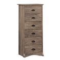 thumbnail image 4 of Prepac Commode haute à six tiroirs, gris vieilli, 4 of 7