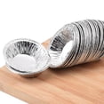 thumbnail image 3 of 100* Moule à Tarte Jetable en Papier D\'aluminium Mini Casserole Moule à Tarte Plaque à Tarte en Étain, 3 of 9