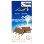 Lindt SWISS CLASSIC Double Milk Chocolate Bar, 100 Grams