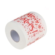 Qiopertar Christmas Toilet Paper Roll, Cute Santa Claus Printed Tissue Roll, Holiday Bathroom Decor with 170 Leaves for Home Kitchen Party