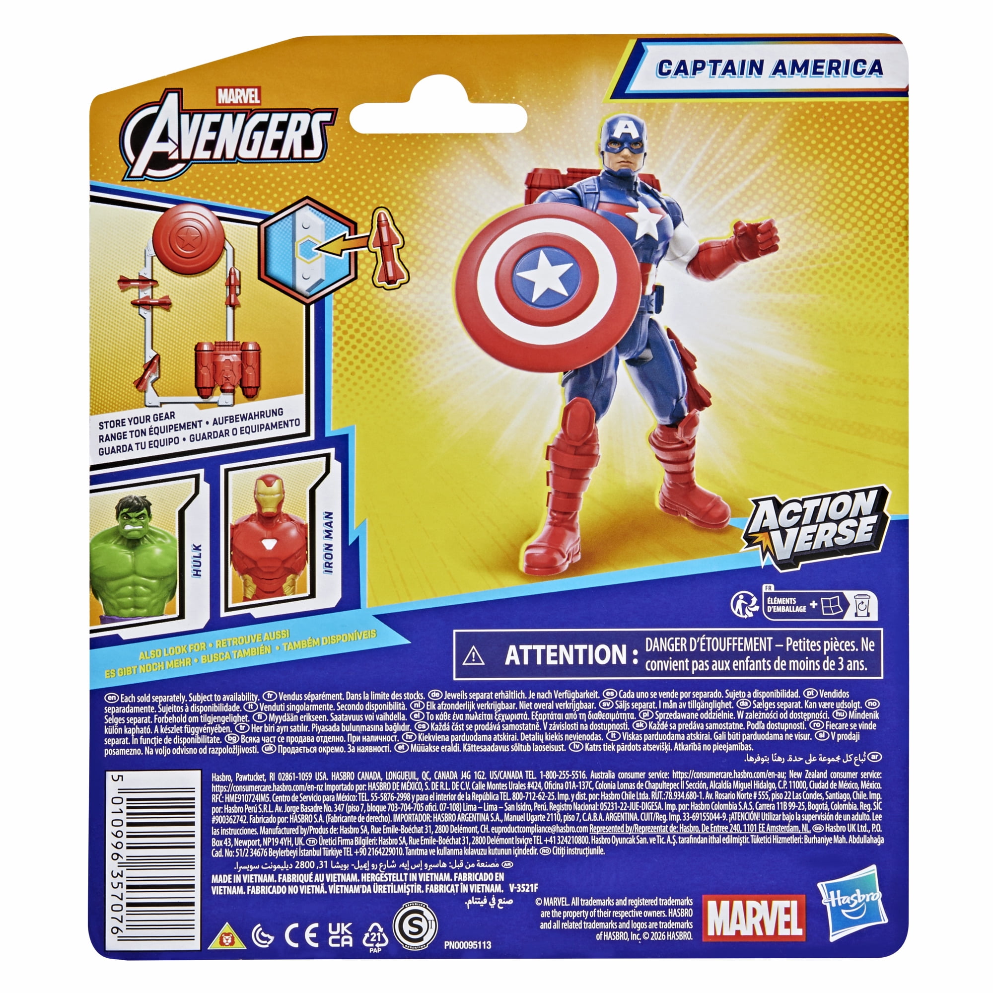 Marvel Avengers ActionVerse, figurine Captain America