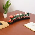 thumbnail image 2 of Christmas Ornaments Set Wooden Christmas Train Decorations Wooden Train Set, 2 of 7
