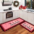 thumbnail image 1 of Riforla Valentine's Day Kitchen Carpet (2 Pieces) S Kitchen Carpet Washable Cushion Comfortable Kitchen Carpet Set Carpet D, 1 of 1