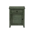 thumbnail image 2 of Monarch Specialties Accent Table, Nightstand, Storage Drawer, End, Side Table, Bedroom, Lamp, Storage, Antique Green Veneer, Transitional, 2 of 9