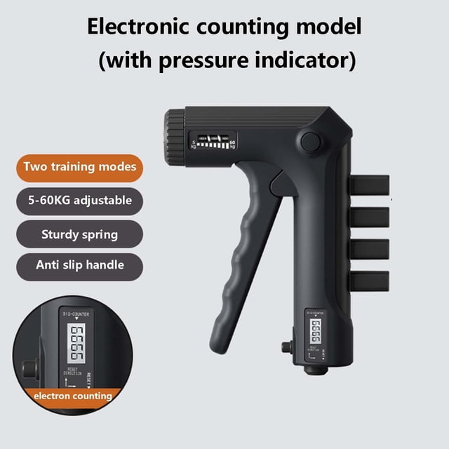 Kyusrd Summer Outdoor Patio Deals!Counting Grip Strength Device Male Hands Training Adjustable Electronic Arm Muscle Training Finger Strength Training