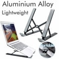 thumbnail image 1 of Support d'Ordinateur Portable Portable Pliable et Ajustable, Support d'Ordinateur Portable Universel Ergonomique en Alliage d'Aluminium pour Voyage, Mini Support Ventilé pour Cahier, pour Macbook, Ordinateur Portable, PC, iPad, Tablette, 1 of 7