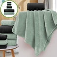 thumbnail image 2 of Sentmoon Bath Towel Set Eight Pieces Of Velvet Square Towel Towel Bath Towel Plain Household Bath Wash Face Wipe Dry Absorbent Soft Household Set Bath Towels Pool Towels, 2 of 7