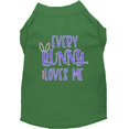 thumbnail image 1 of Chaque Lapin M'Aime Sérigraphie Chien Chemise Vert Sm (10), 1 of 1