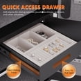 thumbnail image 3 of 6.0 Cu ft Safe Box, Steel Security Safes with Jewelry Drawer Room & Hooks, Home Safe with Dual Alarm & Mute Function, Money Safe with Adjustable Shelves for Documents and Valuables, 3 of 10