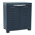 thumbnail image 1 of Sunnydaze Armoire de Rangement Polyvalente en Plastique avec Tablette Ajustable - Charbon - 25,5 Pouces, 1 of 7